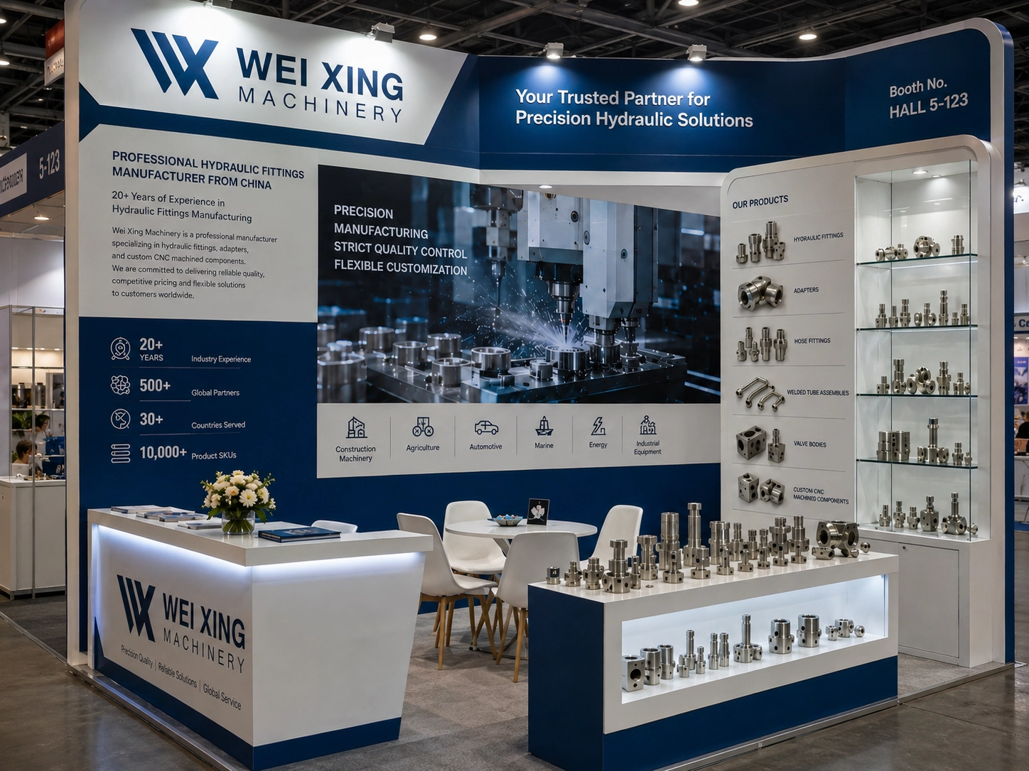 Wei Xing Machinery overseas exhibition display