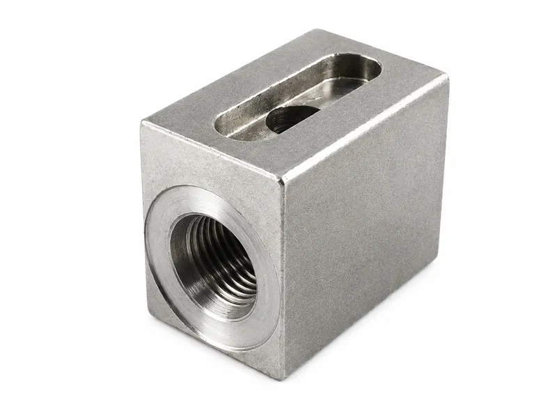 Custom CNC parts machined to drawings for hydraulic and industrial applications